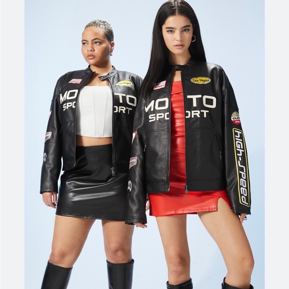🏍FOREVER 21 Motorsport Leather Jacket